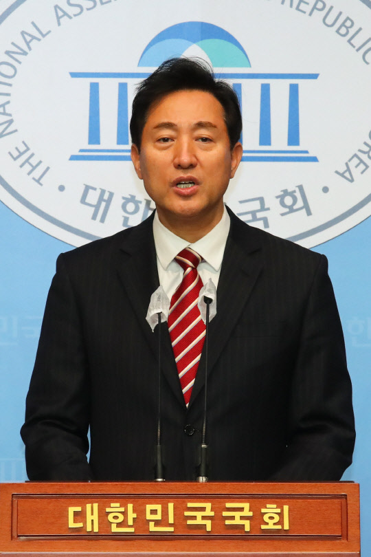 본선경쟁력 강조하는 오세훈 <연합뉴스>